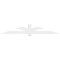 Ekena Millwork Redmond Architectural Grade PVC Gable Bracket, 84"W x 14"H x 4"D x 4"F, 4/12 Pitch GBP084X14X0404RED00 - alternate 5